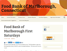 Tablet Screenshot of foodbankofmarlborough.org